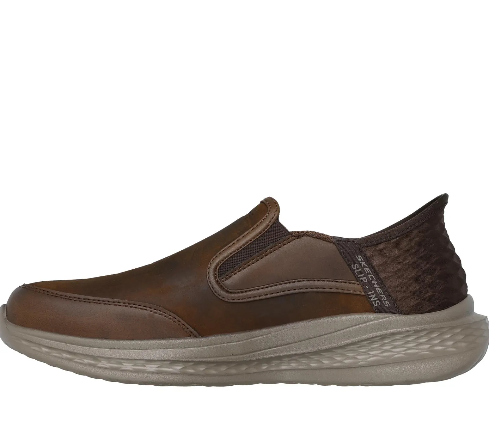 Sapatos Casual|Calçado Sem Atacadores-SKECHERS Slip-ins Relaxed Fit: Slade - Cooper CASTANHO