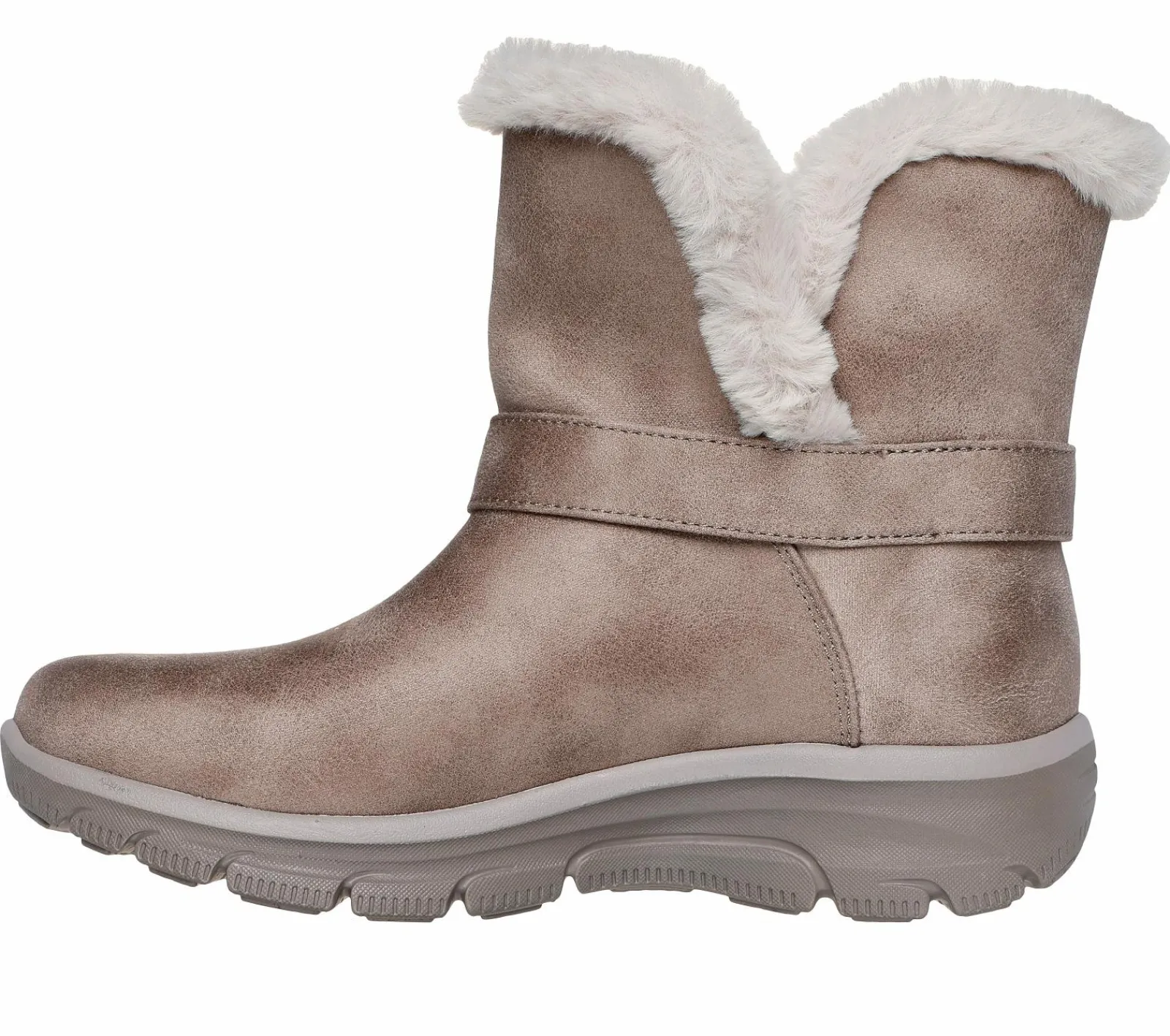 Calçado Sem Atacadores|Botas-SKECHERS Slip-ins Relaxed Fit: Easy Going - Dreamers Move TAUPE ESCURO