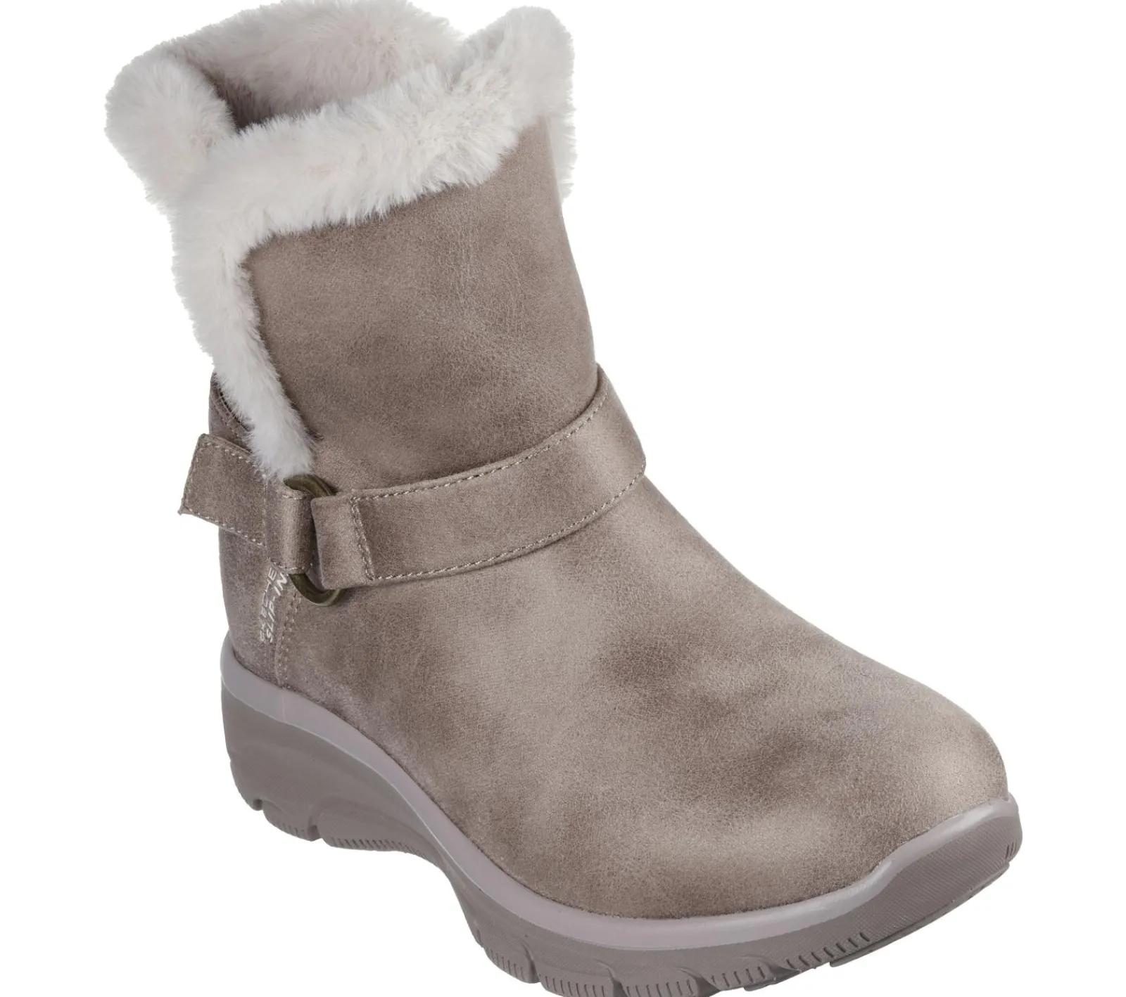 Calçado Sem Atacadores|Botas-SKECHERS Slip-ins Relaxed Fit: Easy Going - Dreamers Move TAUPE ESCURO