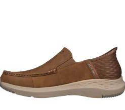 Calçado Sem Atacadores|Hands Free Slip-Ins-SKECHERS Slip-ins Relaxed Fit: Parson - Oswin CASTANHO DESERTO