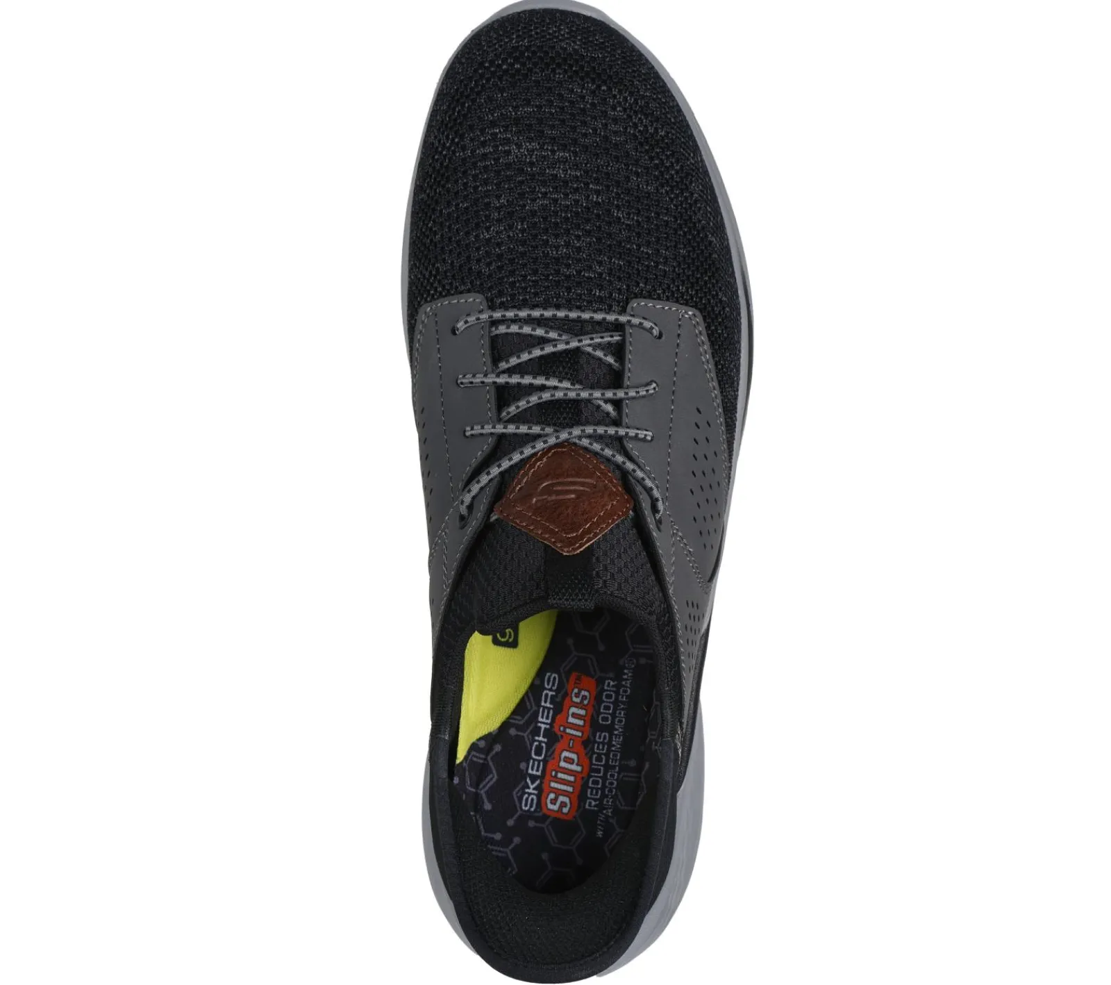 Hands Free Slip-Ins-SKECHERS Slip-ins Relaxed Fit: Slade - Caster PRETO / CINZENTO