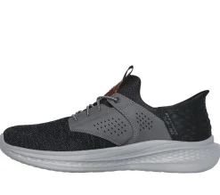 Hands Free Slip-Ins-SKECHERS Slip-ins Relaxed Fit: Slade - Caster PRETO / CINZENTO