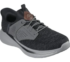Hands Free Slip-Ins-SKECHERS Slip-ins Relaxed Fit: Slade - Caster PRETO / CINZENTO
