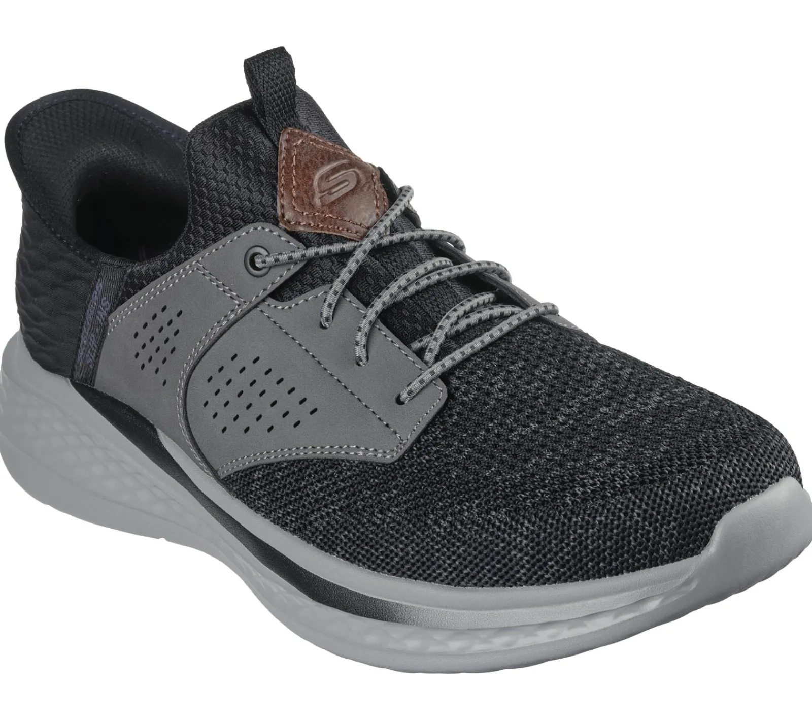 Hands Free Slip-Ins-SKECHERS Slip-ins Relaxed Fit: Slade - Caster PRETO / CINZENTO
