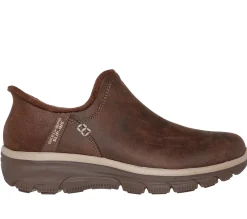 Calçado Sem Atacadores|Botas-SKECHERS Slip-ins RF: Easy Going - Modern Hour CHOCOLATE