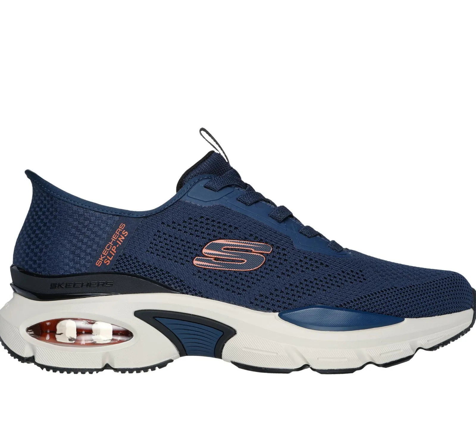 Hands Free Slip-Ins|Sapatilhas-SKECHERS Slip-ins: Skech-Air Ventura - Vanderway NAVY / LARANJA