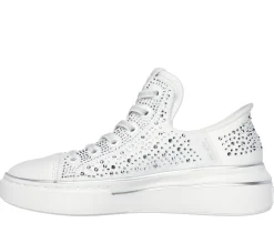 Hands Free Slip-Ins|Sapatilhas Casuais-SKECHERS Slip-ins: Snoop One - Rhine-Stoned BRANCO
