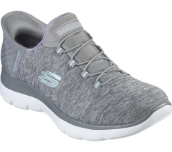 Calçado Sem Atacadores|Hands Free Slip-Ins-SKECHERS Slip-ins: Summits - Dazzling Haze CINZENTO / MENTA