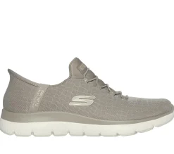 Calçado Sem Atacadores|Hands Free Slip-Ins-SKECHERS Slip-ins: Summits - Classy Night TAUPE / DOURADO