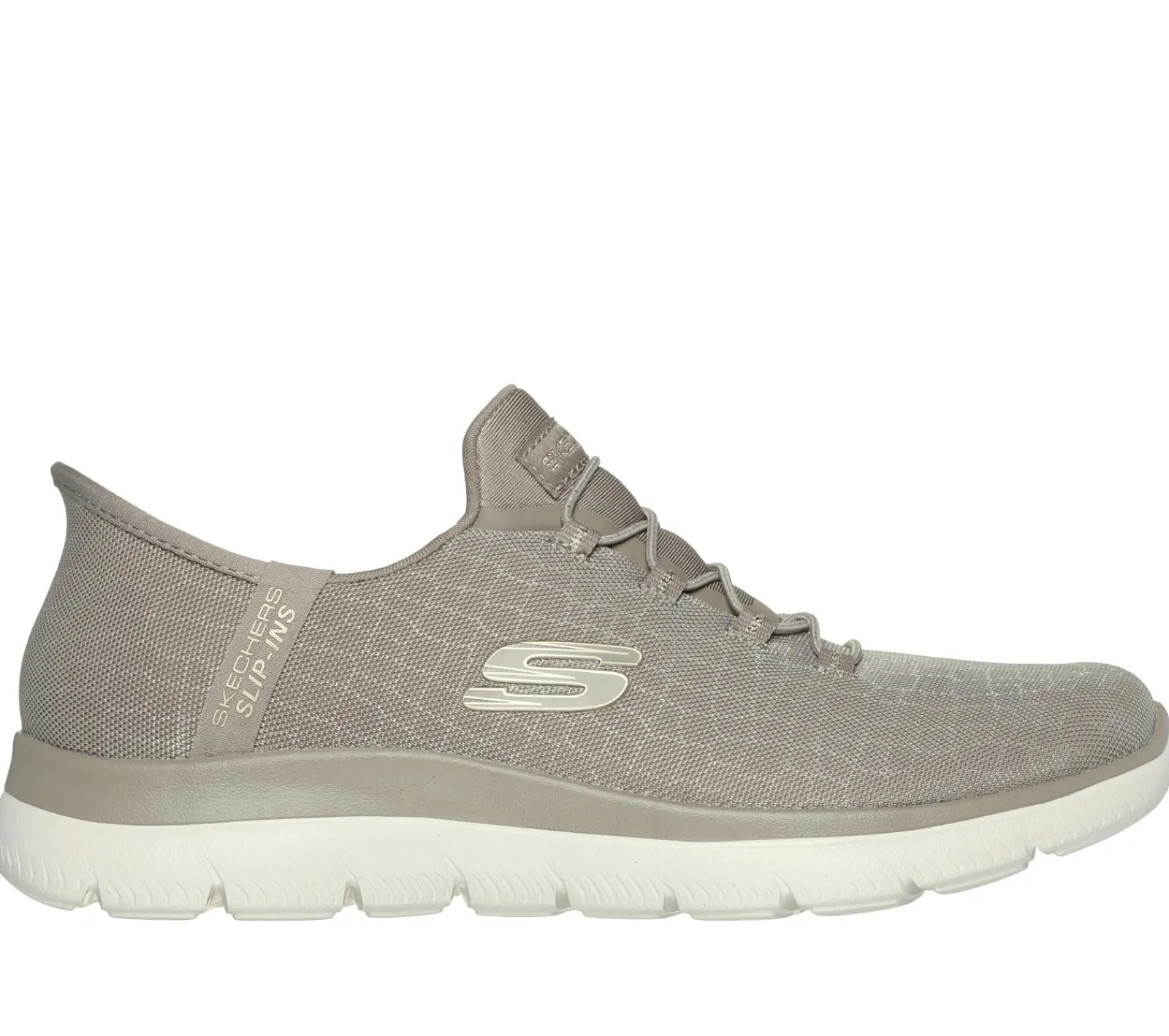 Calçado Sem Atacadores|Hands Free Slip-Ins-SKECHERS Slip-ins: Summits - Classy Night TAUPE / DOURADO