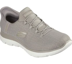 Calçado Sem Atacadores|Hands Free Slip-Ins-SKECHERS Slip-ins: Summits - Classy Night TAUPE / DOURADO