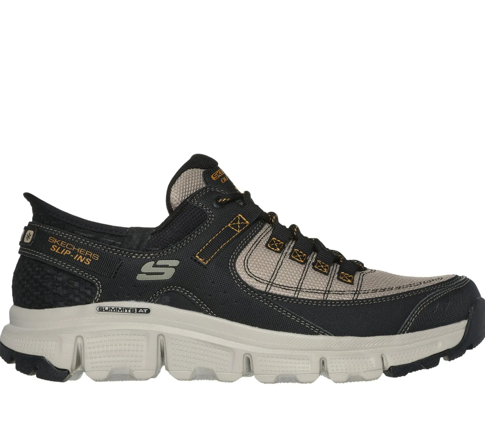 Hands Free Slip-Ins|Sapatilhas-SKECHERS Slip-ins: Summits AT TAUPE / PRETO