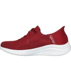Calçado Sem Atacadores|Hands Free Slip-Ins-SKECHERS Slip-ins: Ultra Flex 3.0 - Heart Me VERMELHO