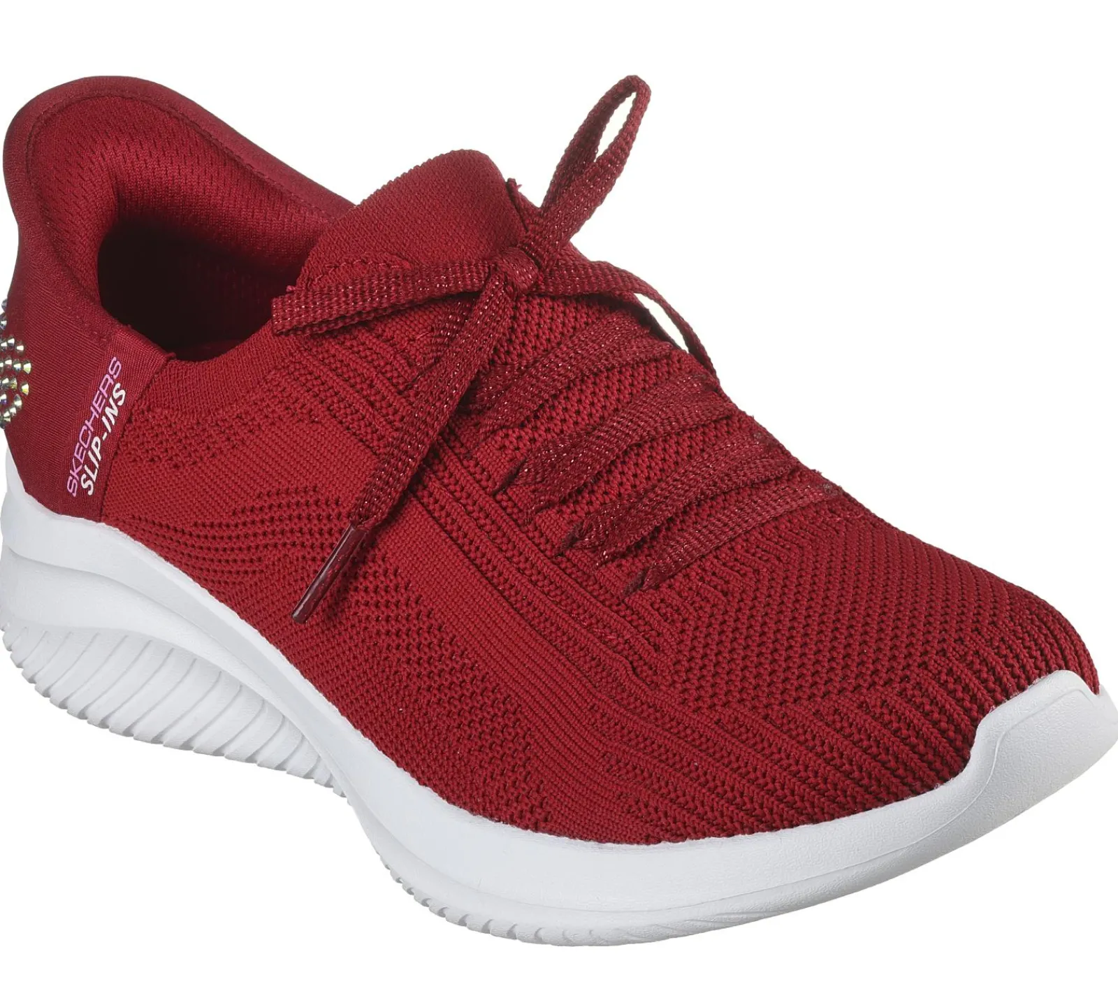 Calçado Sem Atacadores|Hands Free Slip-Ins-SKECHERS Slip-ins: Ultra Flex 3.0 - Heart Me VERMELHO