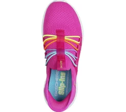 Hands Free Slip-Ins|Sapatilhas-SKECHERS Slip-ins: Ultra Flex 3.0 - Bungee Fun ROSA CHOQUE / MULTICOR