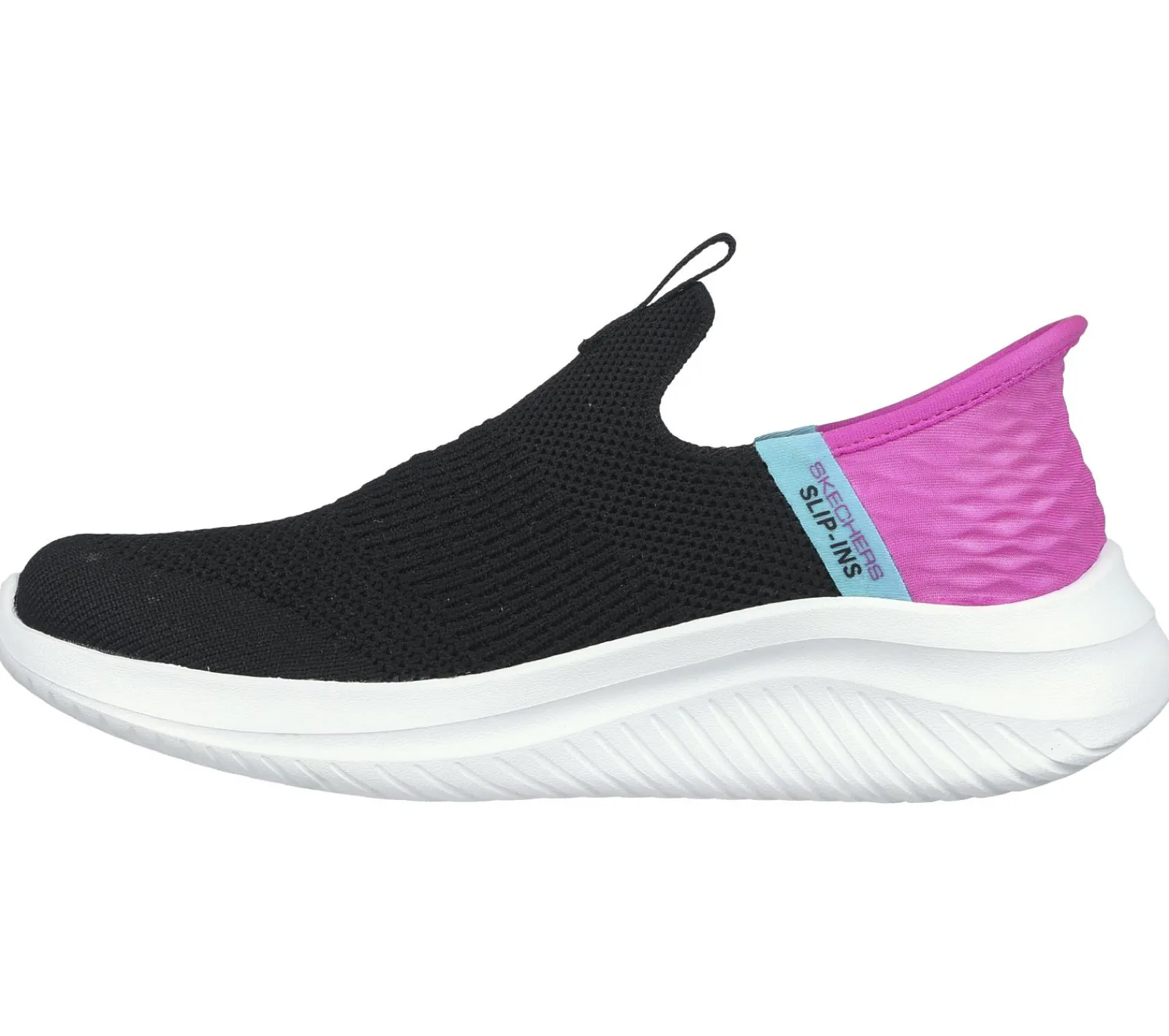 Calçado Sem Atacadores|Hands Free Slip-Ins-SKECHERS Slip-Ins: Ultra Flex 3.0 - Fresh Time PRETO / ROSA