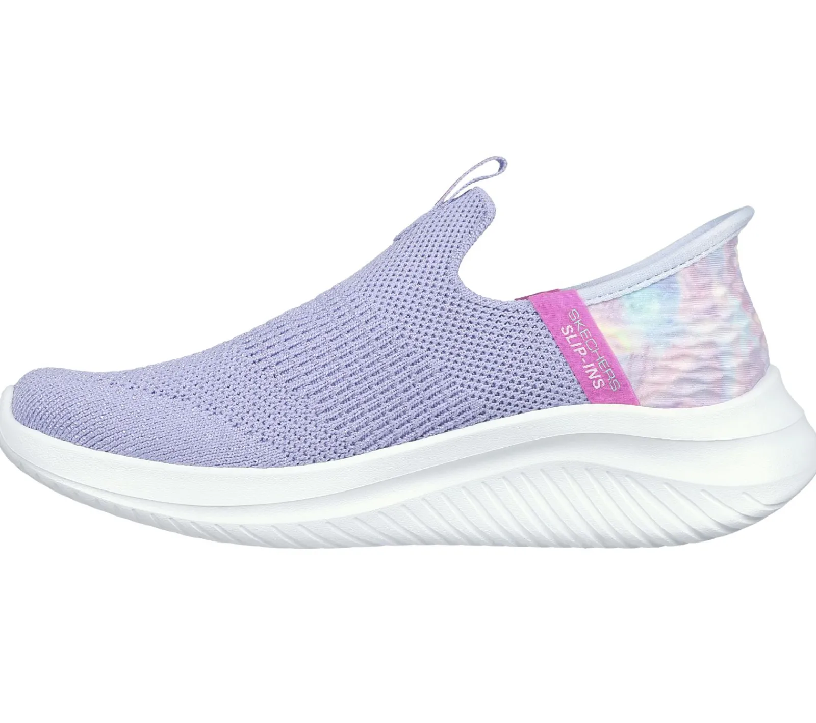 Calçado Sem Atacadores|Sapatilhas-SKECHERS Slip-Ins: Ultra Flex 3.0 - Colory Wild LAVANDA / MULTICOR