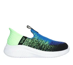 Hands Free Slip-Ins|Sapatilhas-SKECHERS Slip-ins: Ultra Flex 3.0 - Brisk-Spec PRETO / LIMA