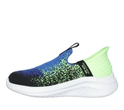 Hands Free Slip-Ins|Sapatilhas-SKECHERS Slip-ins: Ultra Flex 3.0 - Brisk-Spec PRETO / LIMA