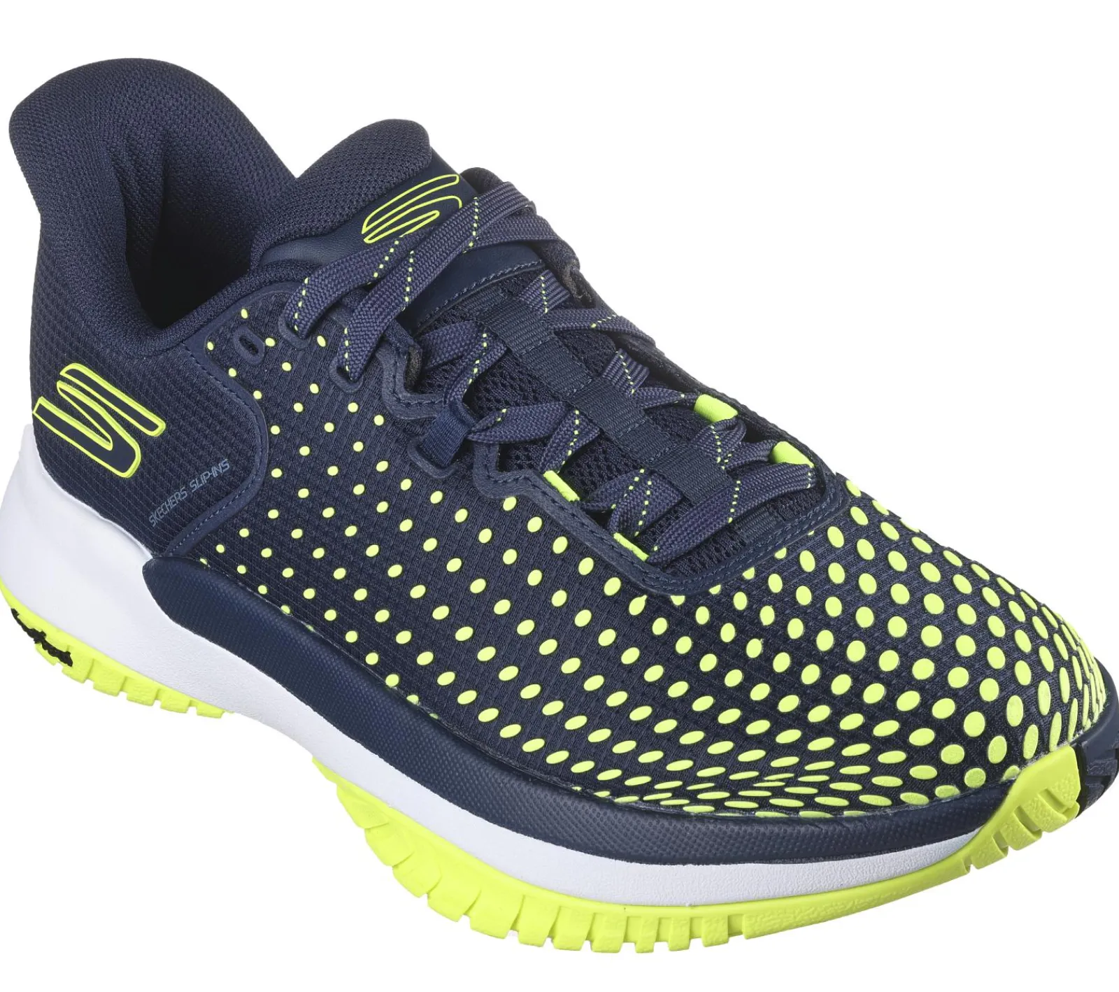 Hands Free Slip-Ins|Sapatilhas-SKECHERS Slip-ins: Viper Court Elite NAVY / AMARELO