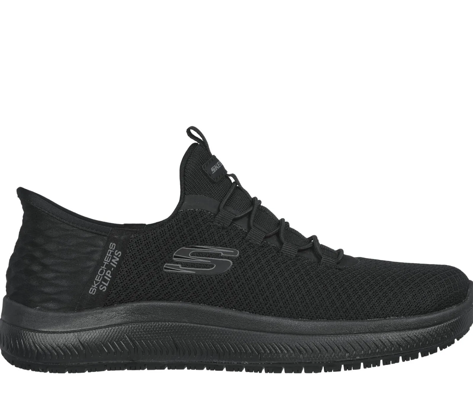 Work & Safety|Calçado Sem Atacadores-SKECHERS Slip-ins Work: Summits SR - Enslee PRETO