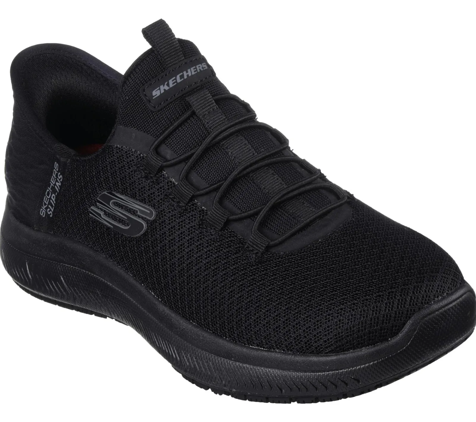 Work & Safety|Calçado Sem Atacadores-SKECHERS Slip-ins Work: Summits SR - Enslee PRETO