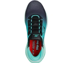 Work & Safety|Calçado Sem Atacadores-SKECHERS Slip-ins Work: Tilido - Ombray PRETO / VERDE AZULADO