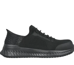 Calçado Sem Atacadores|Hands Free Slip-Ins-SKECHERS Slip-ins Work: Tilido - Fletchit CT PRETO