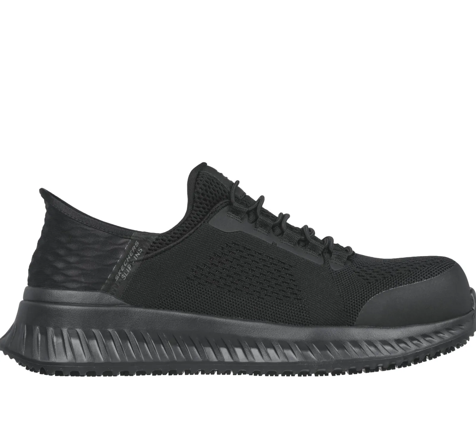 Calçado Sem Atacadores|Hands Free Slip-Ins-SKECHERS Slip-ins Work: Tilido - Fletchit CT PRETO