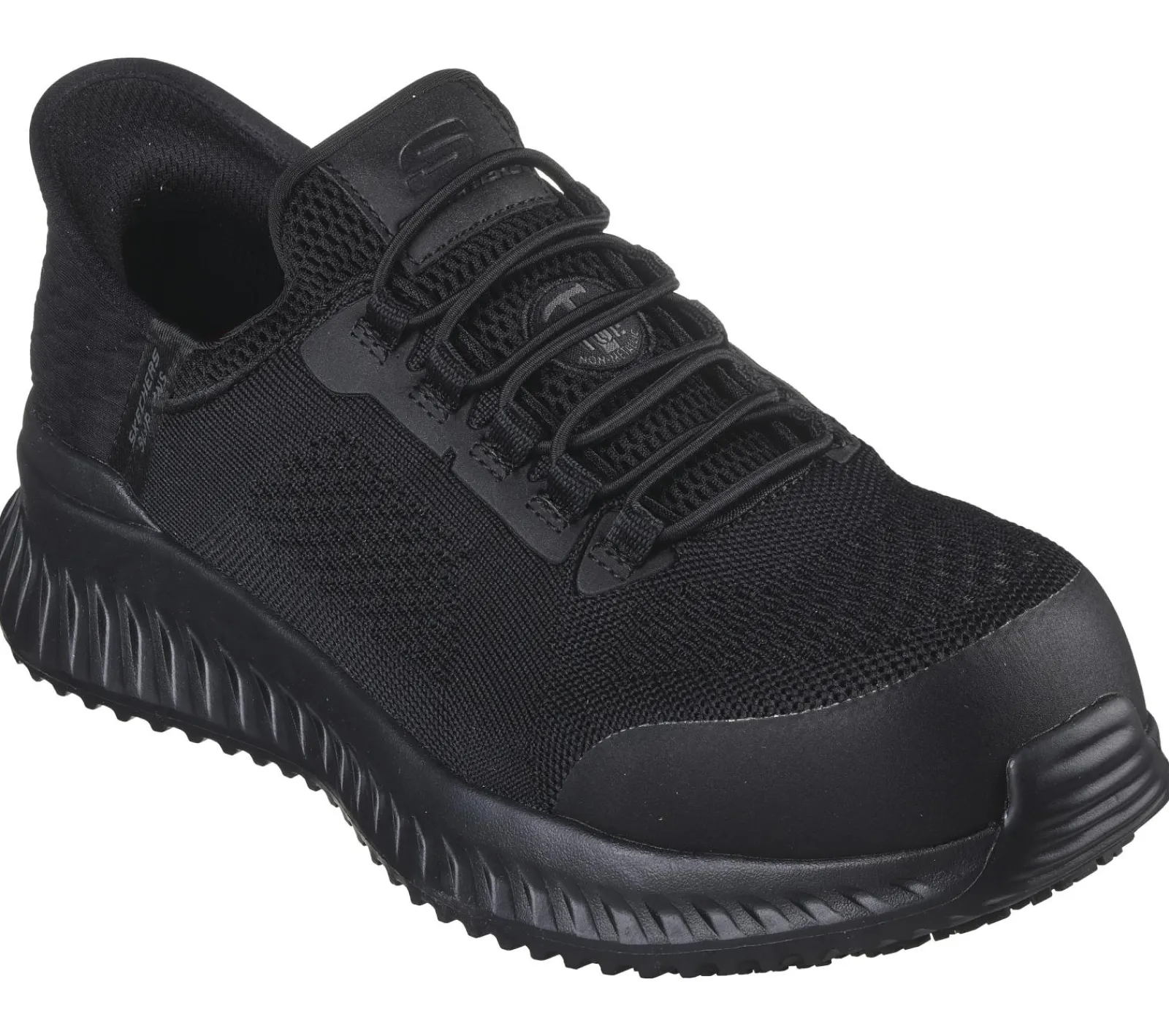 Calçado Sem Atacadores|Hands Free Slip-Ins-SKECHERS Slip-ins Work: Tilido - Fletchit CT PRETO