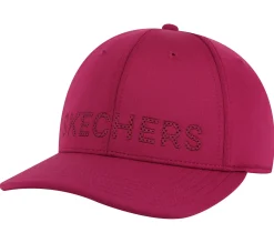 Acessórios-SKECHERS Tonal Logo Hat ROSA / VERMELHO