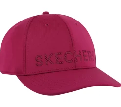 Acessórios-SKECHERS Tonal Logo Hat ROSA / VERMELHO