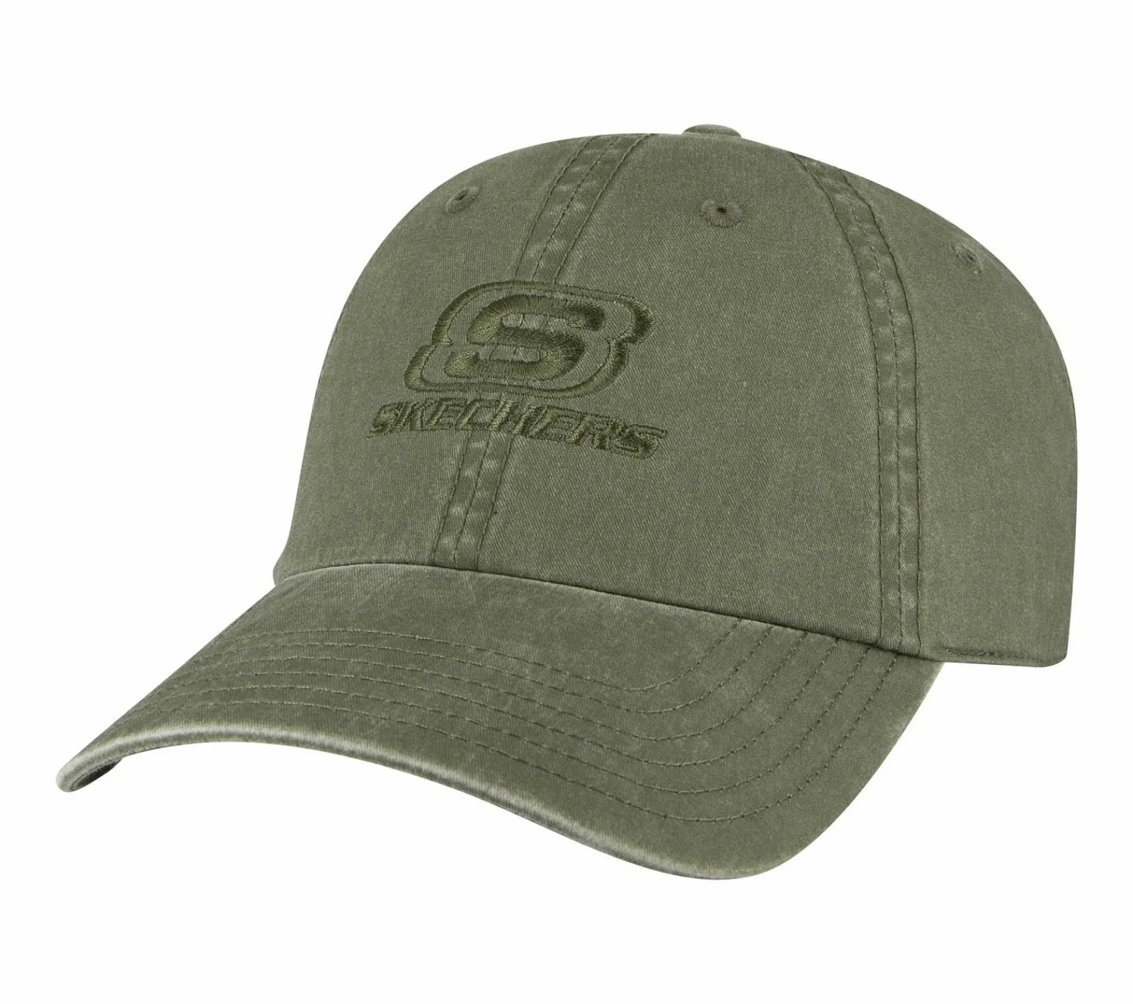 Acessórios Para A Cabeça|Acessórios-SKECHERS Washed Dad Hat AZEITONA