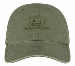 Acessórios Para A Cabeça|Acessórios-SKECHERS Washed Dad Hat AZEITONA
