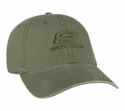 Acessórios Para A Cabeça|Acessórios-SKECHERS Washed Dad Hat AZEITONA