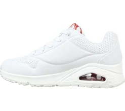 Com Atacadores|Sapatilhas Casuais-SKECHERS X JGoldcrown: Uno - Spread The Love BRANCO / VERMELHO