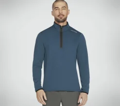 Partes De Cima|Partes De Cima-SKECHERS Skech-Knits Burst 1/4 Zip AZUL CELESTE