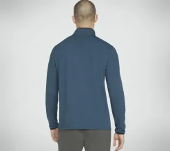 Partes De Cima|Partes De Cima-SKECHERS Skech-Knits Burst 1/4 Zip AZUL CELESTE