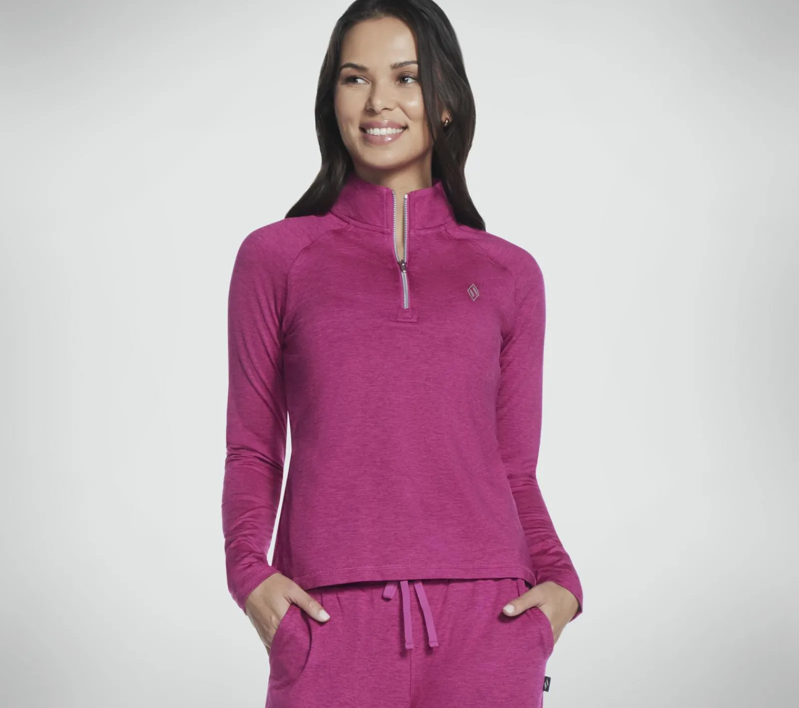 Partes De Cima|Partes De Cima-SKECHERS SKECH-KNITS ULTRA GO 1/4 Zip ROSA