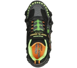 Luzes|Sapatilhas-SKECHERS Skech-O-Saurus Lights - Dino-Tracker PRETO / LIMA