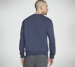 Partes De Cima|Partes De Cima-SKECHERS SKECH-SWEATS Definition Crew CARVÃO / NAVY