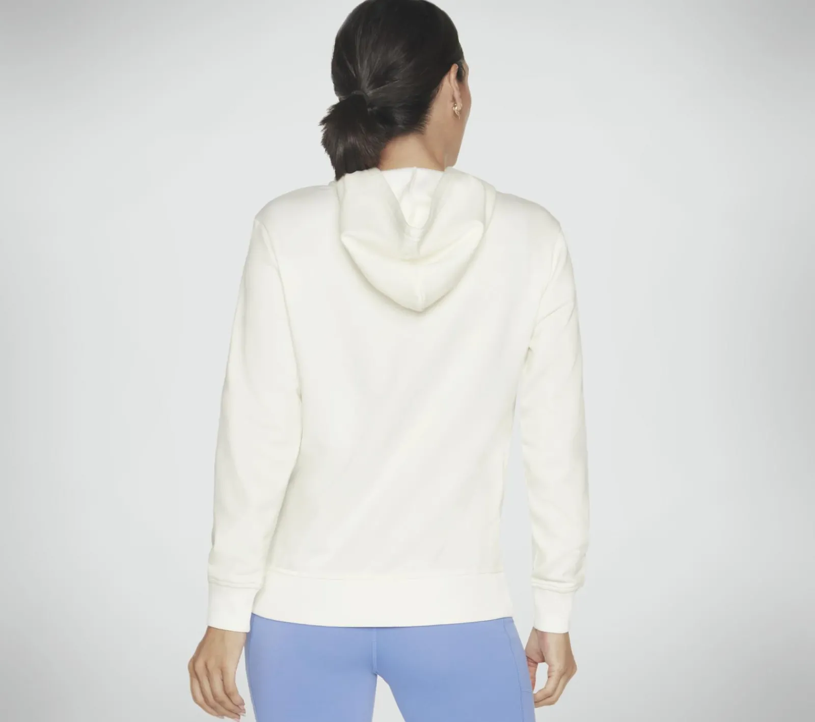 Partes De Cima|Partes De Cima-SKECHERS SKECH-SWEATS Watercolor Diamond Pullover Hoodie BRANCO / PRATEADO