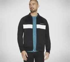 Partes De Cima|Partes De Cima-SKECHERS SKECHTECH Premier Track Jacket PRETO
