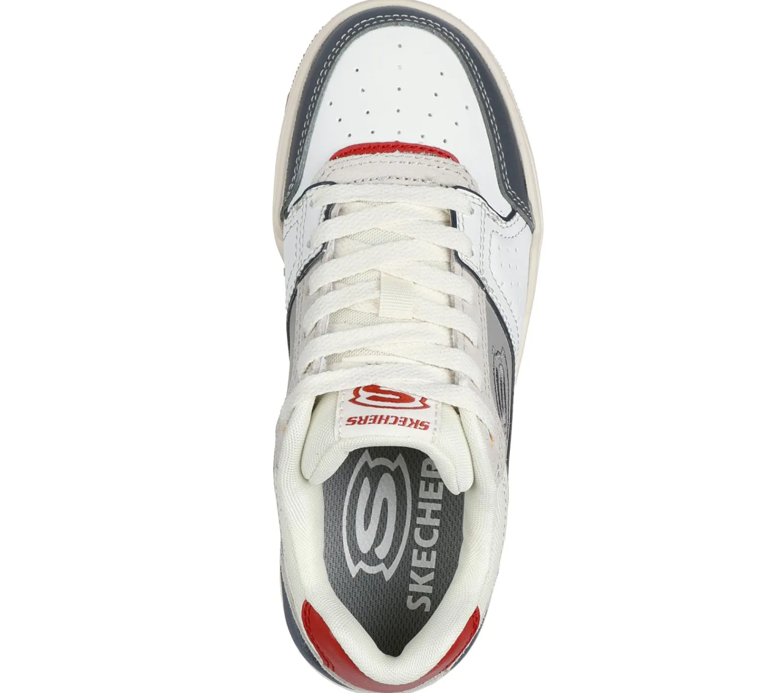 Sapatilhas-SKECHERS SKX-228 BRANCO / VERMELHO