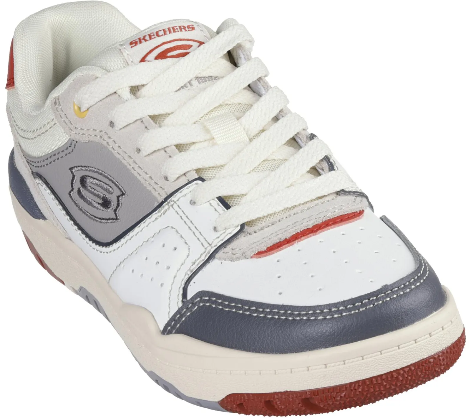 Sapatilhas-SKECHERS SKX-228 BRANCO / VERMELHO