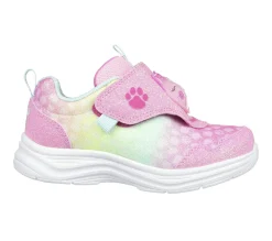 Calçado Sem Atacadores|Luzes-SKECHERS S-Lights: Glimmer Kicks - Skech Pets ROSA / MULTICOR