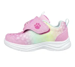 Calçado Sem Atacadores|Luzes-SKECHERS S-Lights: Glimmer Kicks - Skech Pets ROSA / MULTICOR