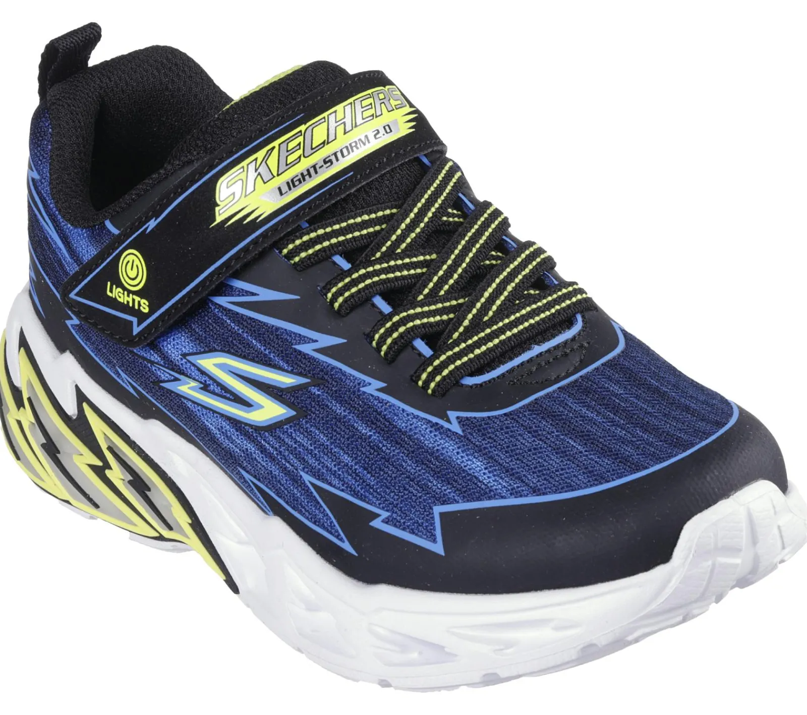 Sapatilhas-SKECHERS S-Lights: Light Storm 2.0 - Bolt-Brights PRETO / AZUL