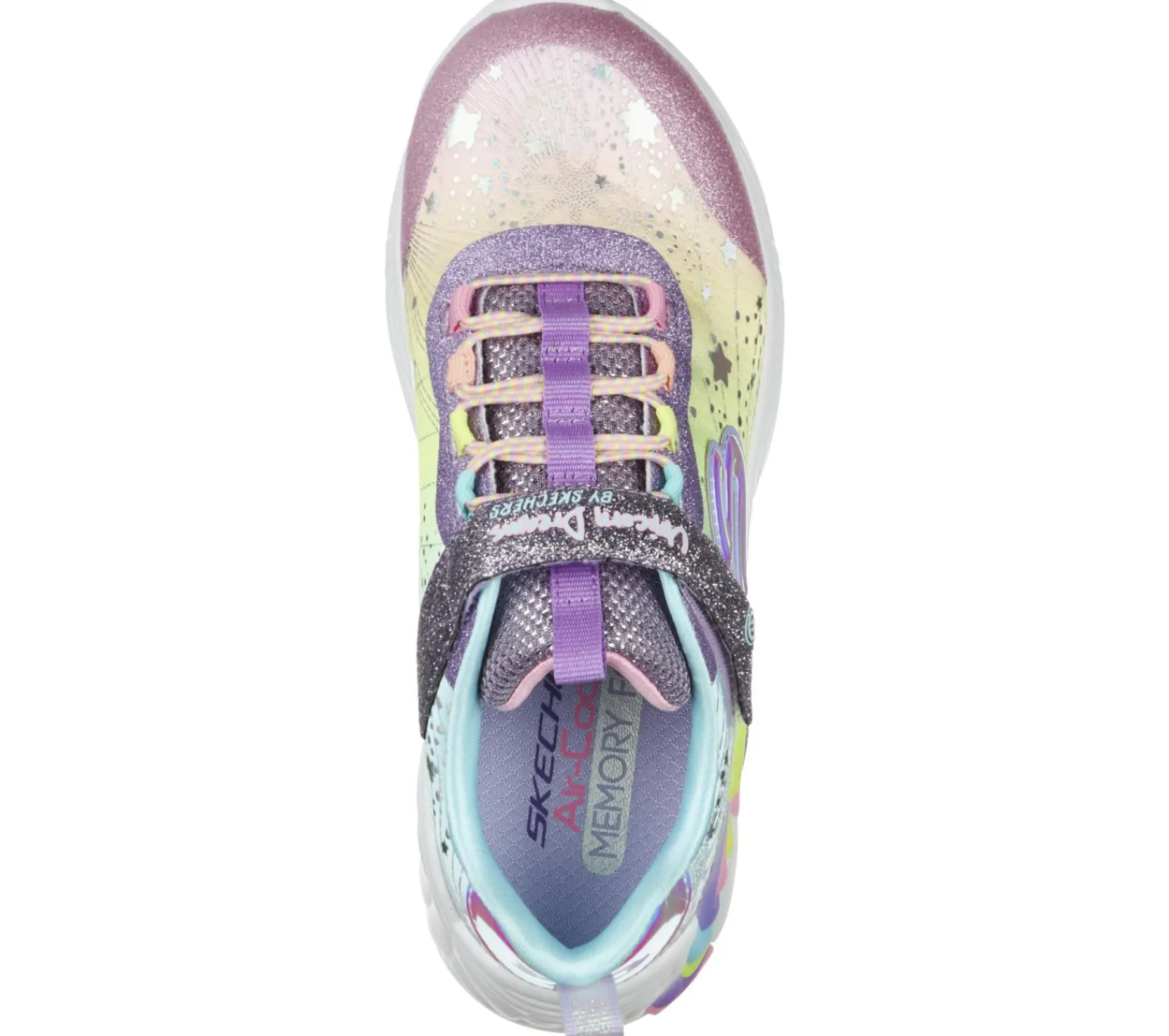 Luzes|Sapatilhas-SKECHERS S-Lights: Unicorn Dreams ROXO / MULTICOR