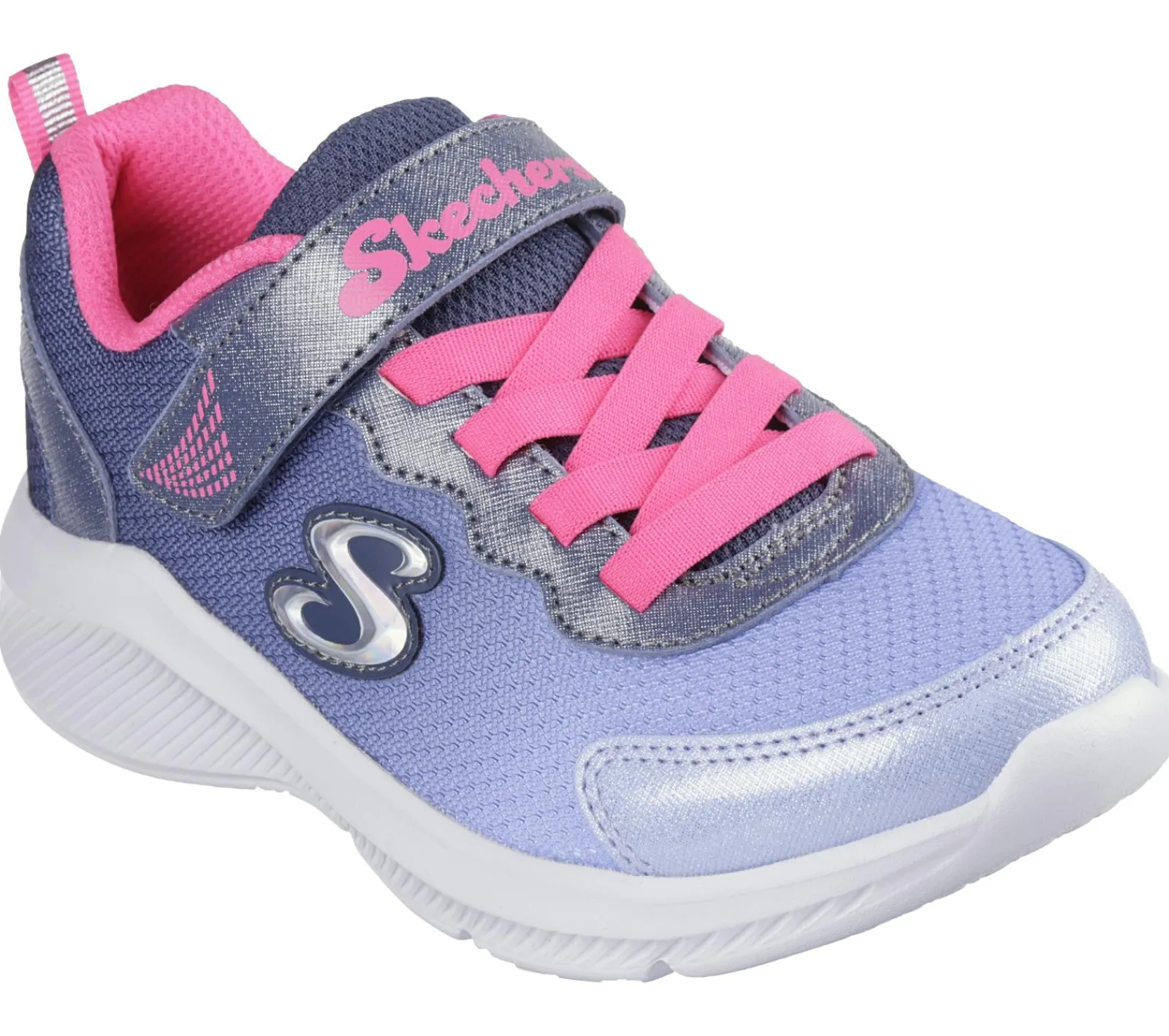 Calçado Sem Atacadores|Sapatilhas-SKECHERS Sole Swifters - Cutie Walk NAVY / ROSA CHOQUE